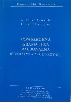 Powszechna gramatyka racjonalna, autograf