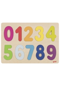 Puzzle cyferki - kolory pastelowe