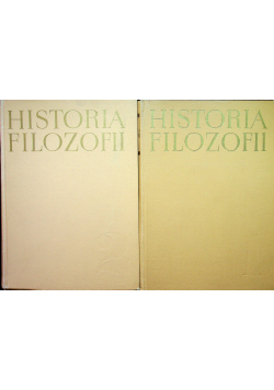 Historia filozofii tom 1 i 2