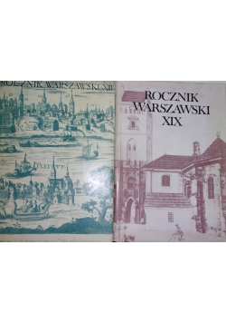 Rocznik Warszawski XIII/Rocznik Warszawski XIX