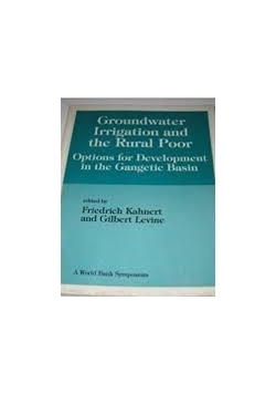 Groundwater irigation and the Rural Poor