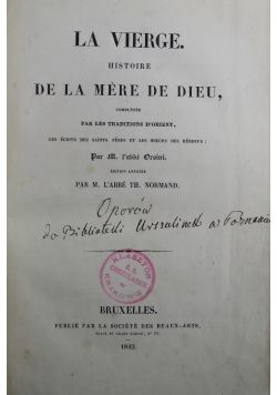 La Vierge Histoire de la Mere de Dieu 1842 r.