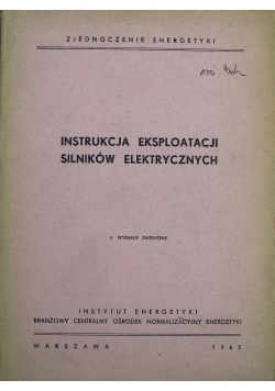 Instrukcja eksploatacji silników elektrycznych