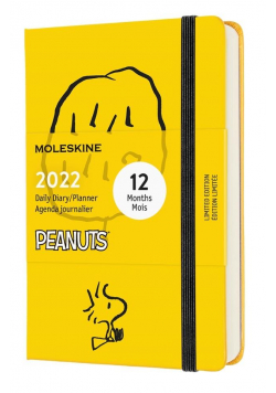 Kalendarz 2022 dzienny 12MP Peanuts, żółty