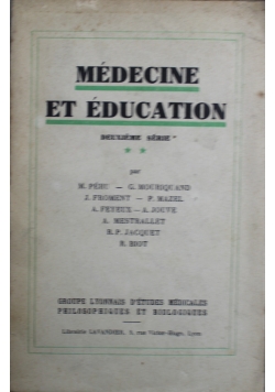 Medecine et Education 1935 r.