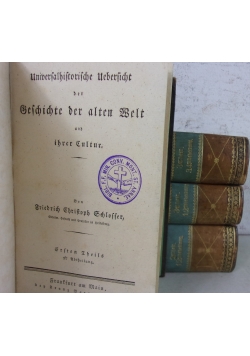 Geschichte des altein welt und ihrer cultur 1826 r.