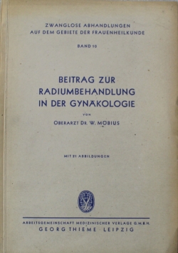 Beitrag zur radiumbehandlung in der gynakologie