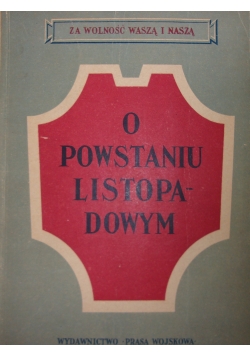 O powstaniu listopadowym, 1950r.