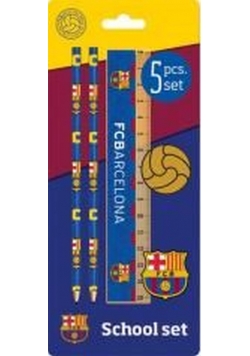 Zestaw przyborów szkolnych Barcelona 5w1