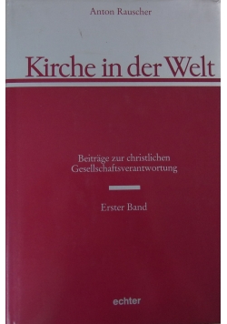 Kirche in der Welt Band 1