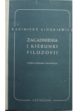 Zagadnienia i kierunki filozofii 1949 r.