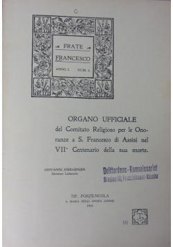 Frate Francesco, 1924 r.