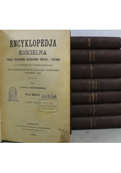Encyklopedja kościelna 8 książek ok 1904 r.
