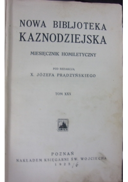Nowa Biblioteczka Kaznodziejska, Tom L, 1936 r.