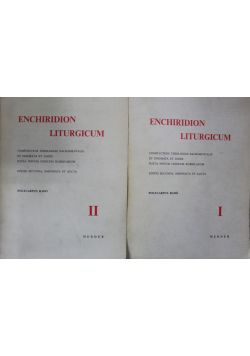 Enchiridion Liturgicum Tom I i II