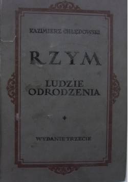 Rzym Ludzie odrodzenia,1921 r.