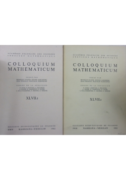 Colloquium Mathematicum XLVII cz. 1 i 2