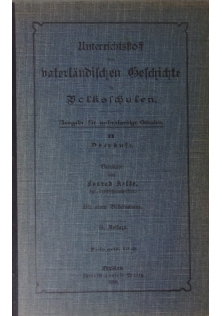 Unterrichtsstoff der vaterlandischen geschichte, 1906 r.