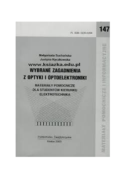 Wybrane zagadnienia z optyki i optoelektroniki