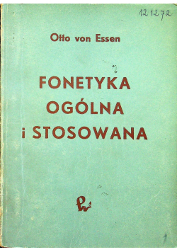 Fonetyka ogólna i stosowana