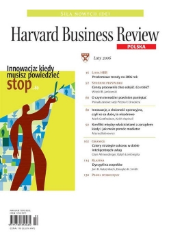 Harvard Business Review Nr 2 Innowacja kiedy musisz powiedzieć stop