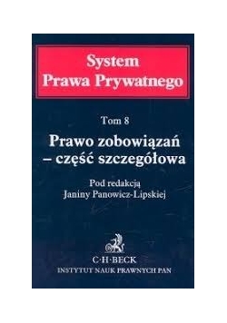 Prawo zobowiązań- część szczegółowa, Tom 8