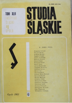 Studia Śląskie Tom XLII