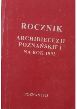 Rocznik archidiecezji poznańskiej na rok 1993