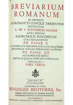 Breviarium Romanum 1950r