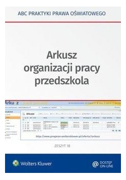 Arkusz organizacji pracy przedszkola