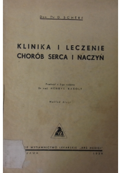 Klinika i leczenie chorób serca i naczyń, 1939 r.