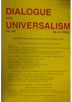 Dialogue and Universalism ,No.6-7