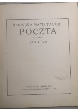 Poczta 1922 r