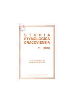 Studia etymologica cracoviensia 11