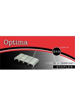 Zszywki 24/6 1000szt OPTIMA