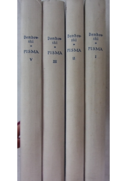 Pisma , tom 1,2, 3, i 5