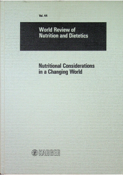 World Review of Nutrition and Dietetics vol 44