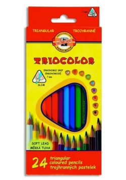 Kredki Triocolor 7mm 24 kolory KOH-I-NOOR