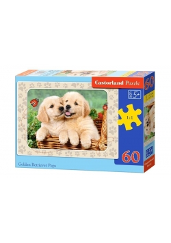 Puzzle 60 Golden Retriever Pups CASTOR