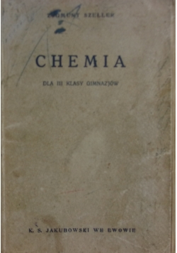 Chemia dla III klasy gimnazjów, 1938 r.