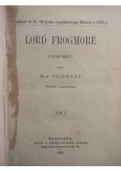 Lord Frogmore ,1893 r.