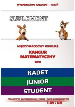Mat. z wesołym kangurem - Suplement 2016- Kadet...