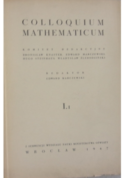 Colloquium mathematicum, 1947 r.