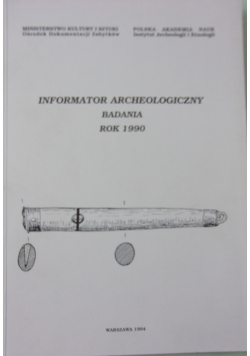 Informator archeologiczny badania rok 1990