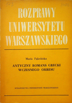 Antyczny romans grecki wczesnego okresu