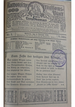 Katolischen missions blatt, 1924r.