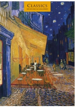 Karnet B6 z kopertą Cafe-terrace at night