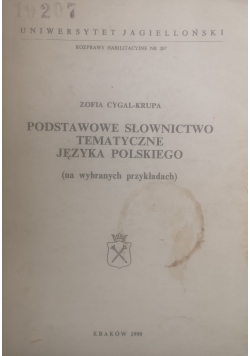 Podstawowe słownictwo tematyczne języka polskiego