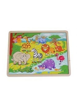 Układanka puzzle dzikie zwierzęta