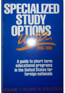 Specialized study Options 1986-1988